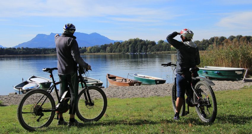 seniors on a bike trip